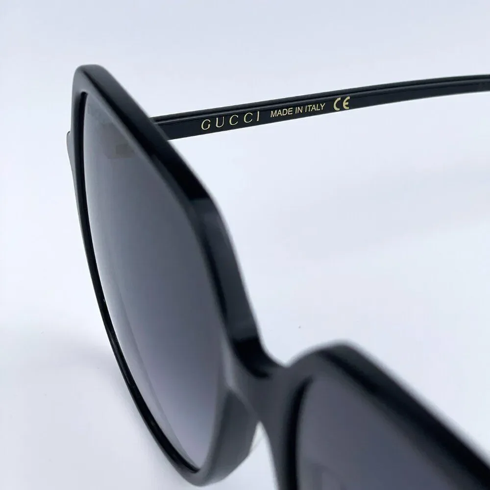 NEW GUCCI GG0544S 001 Black Grey Gradient Square Women Sunglasses